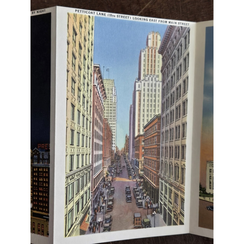 Vintage 40s SOUVENIR FOLDER of GREATER KANSAS CITY Postcard Album, Attractions - Picture 15 of 16